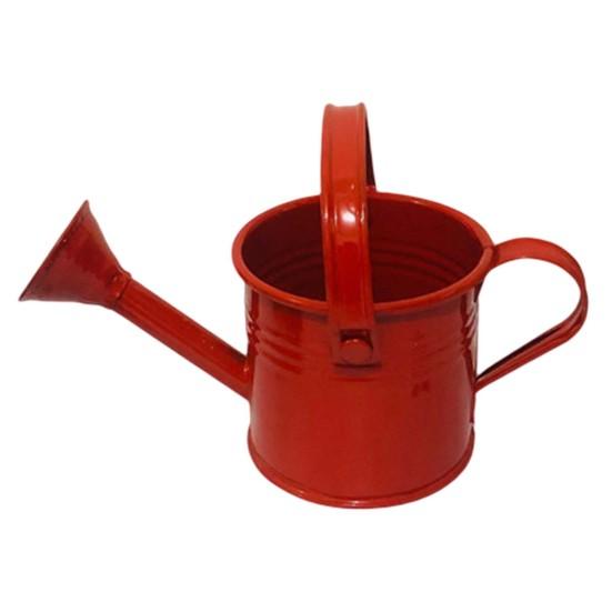 Kettle Ornament Drop-resistant Opening Design Creative Decorative Galvanized Iron Flower Planting Pot Watering Can Home Garden ADM