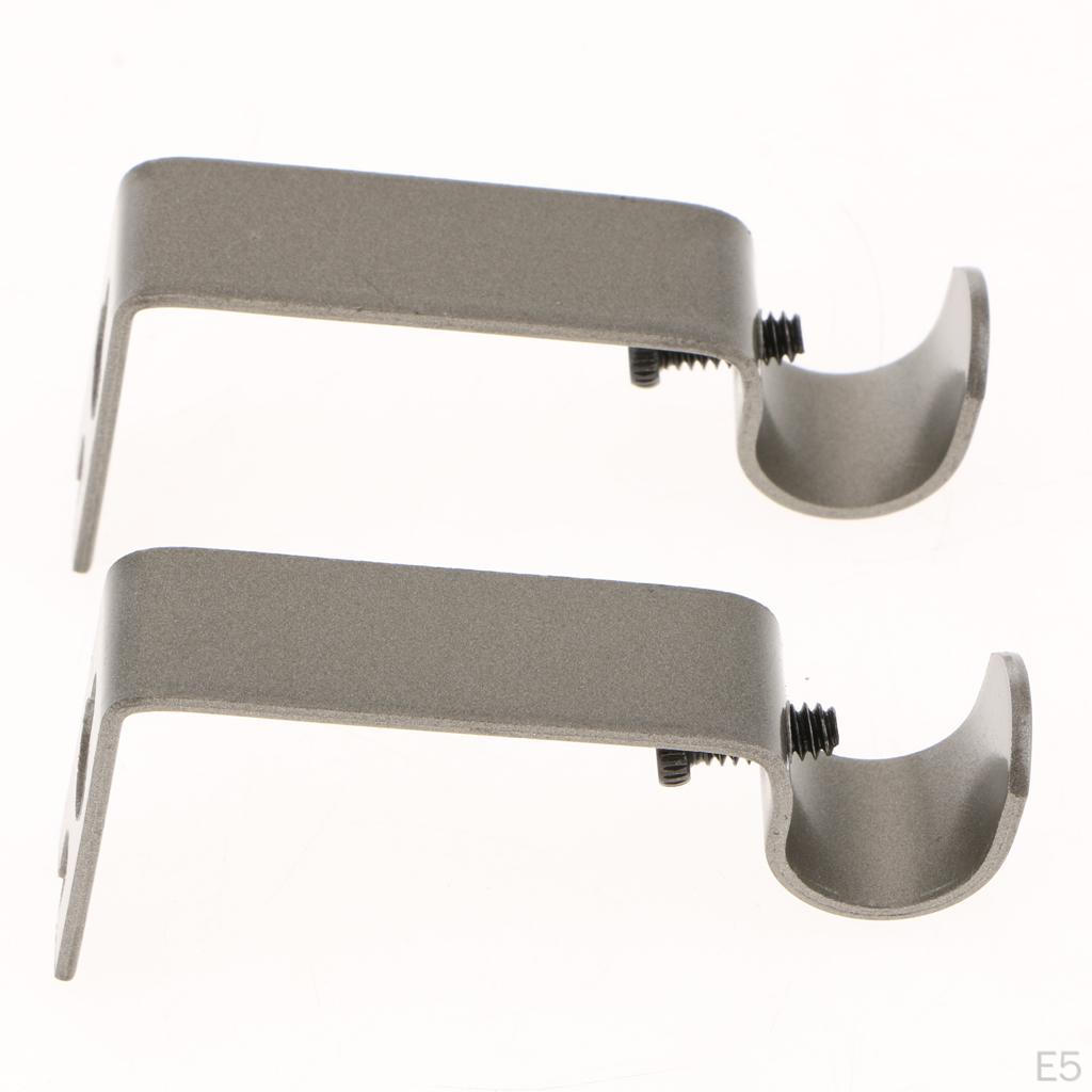 2 Adjustable Curtain Rod Holder for Bedroom