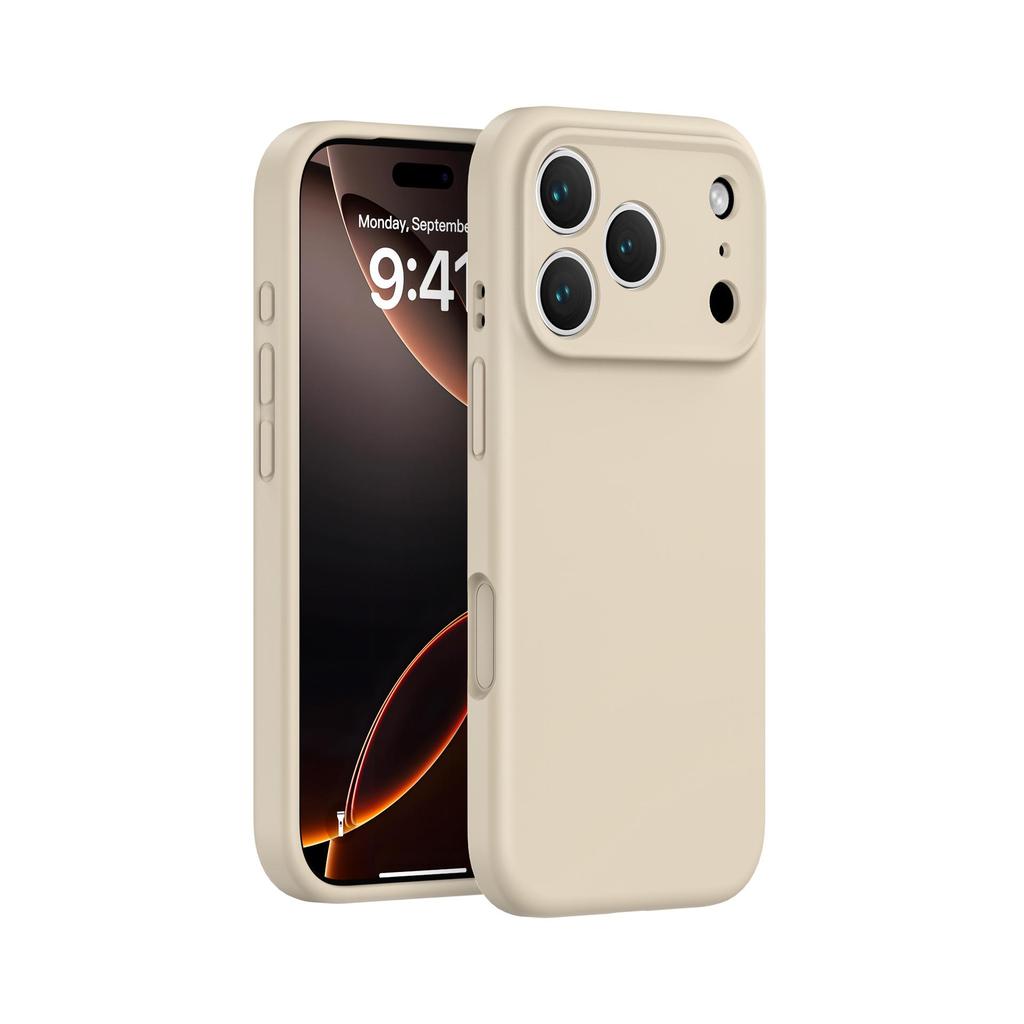 Solid Color Liquid Silicone Case with Precision Cutouts for iPhone 17 Pro