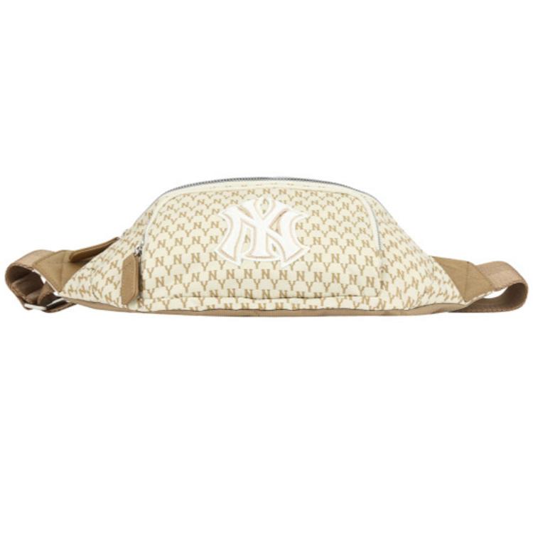 New MLB Monogram Collection Polyamide Fanny Pack Regular Unisex Beige 32BGC9941-50B