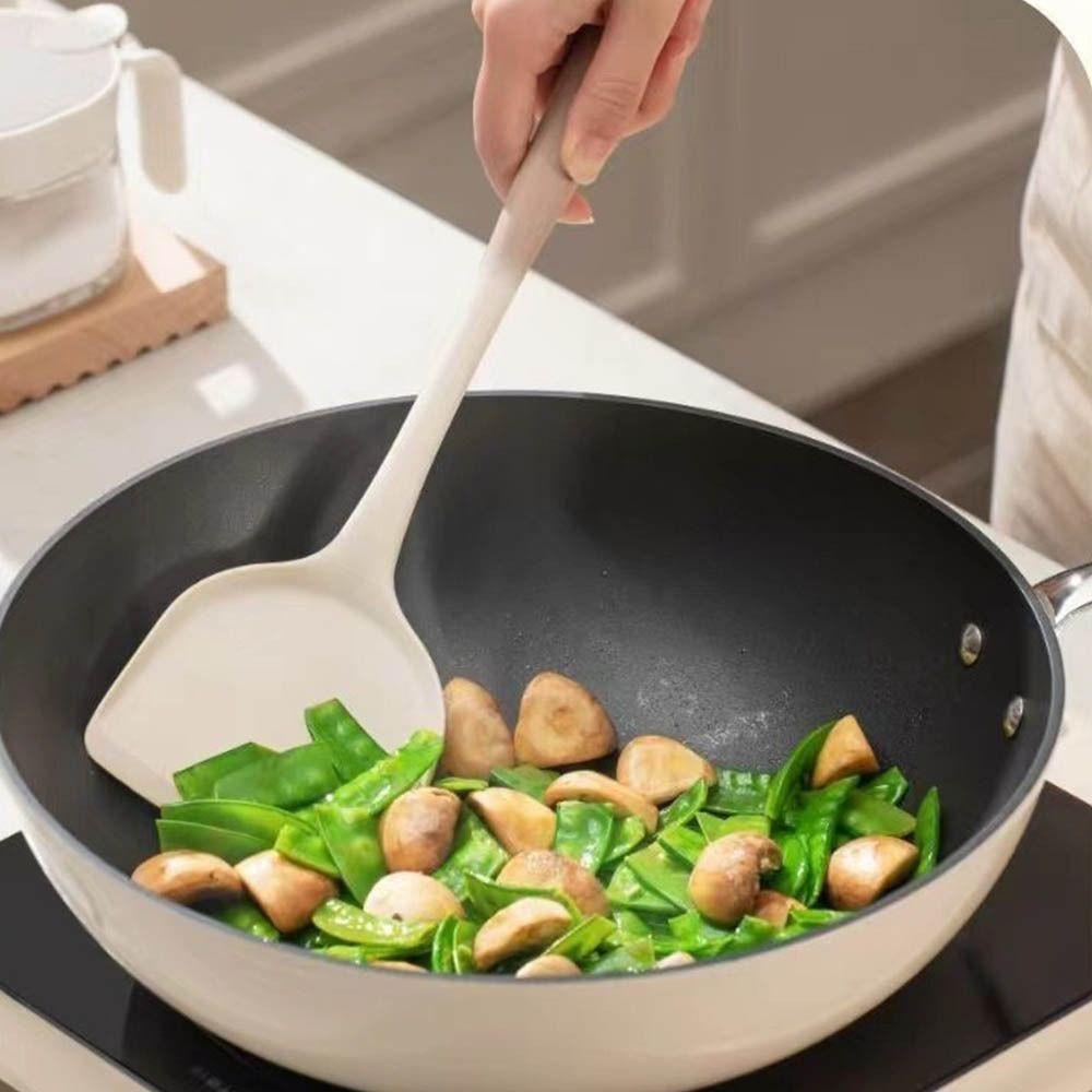 4/3/2Pcs Long Handle Silicone Cooking Utensils Set Heat-resisting Spatula Shovel Rice Spoon  Kitchen