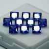 76 Pcs Natural Sapphire Blue Square CERTIFIED Loose Gemstone 5x5 Mm