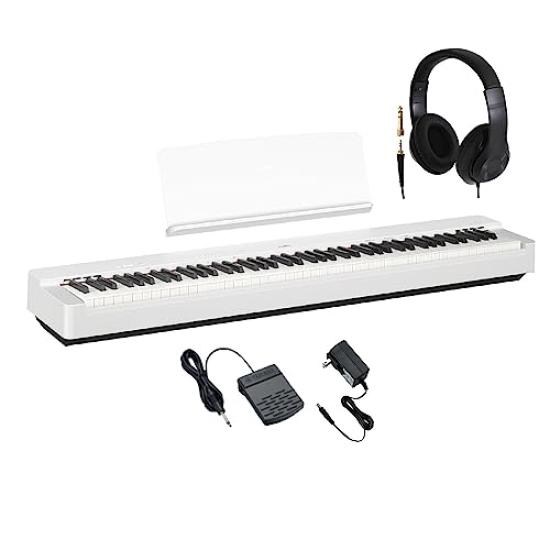 

YAMAHA P-225 WH White Electronic Piano 88 Key Headphone Set Yamaha