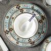 Light Luxury Circular Ceramic Plate High End Restaurant Steak Flat Plates Delicious Dishes Plate  Exquisite Household Tableware