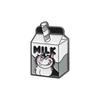 Milk Box Stylish Brooches Creative Alloy Pins For Trendy Men And Women Perfect For Summer 2024 Fashion