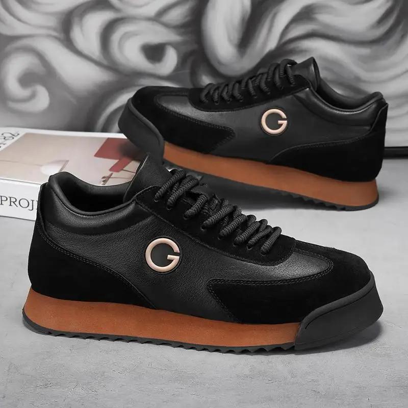 Mens Sneakers Walking Fashion Brand Running Sport Male Man Leather Shoes for Men Designer Platform Men Casual Shoes