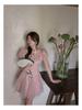 Summer Style National Wind Qipao Dress - Short-Sleeved, Waist-Cinched, Fluffy Skirt for Women