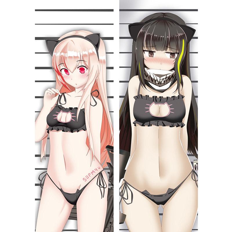 Anime Game Dívčí povlak na polštář Frontline Frontline StG44/MP40/MG42 Pouzdro Dakimakura Oboustranné Povlečení Objímací tělo Polštář