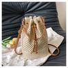 This Year's Popular Woven Bag Women's Large-capacity 2025 New Niche Versatile Seaside Vacation Messenger Bucket Bag
