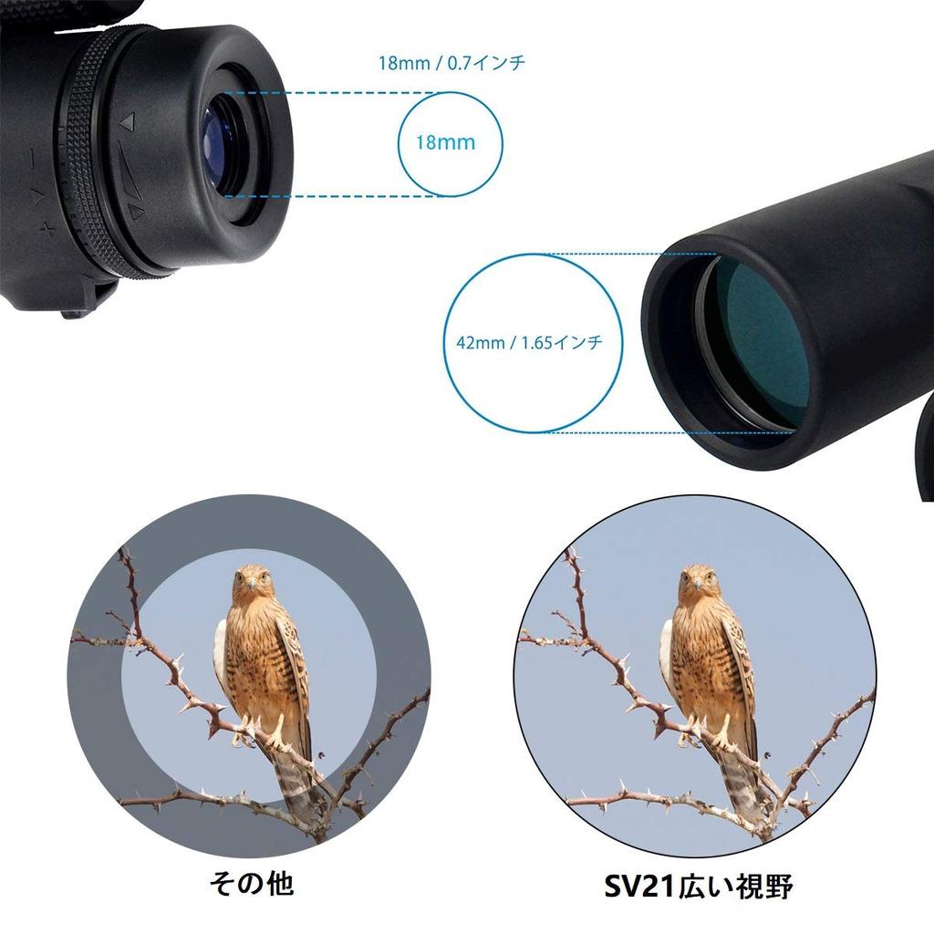Svbony SV21 Binoculars for Live Performances, 10x 42mm, Roof-Mounted Telescope, High Magnification, 16x Brightness, 5.8° Field of View, Glasses