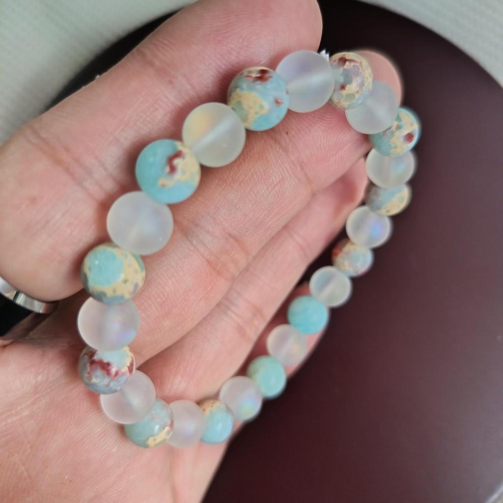 Temu Shein TK Shoushan Stone Beaded Bracelet 8mm Natural Stone Hot-seller