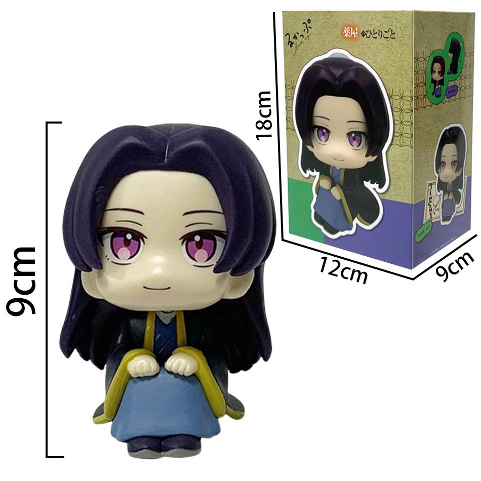 9cm Wersja Q Pamiętniki Aptekarza Maomao Jinshi Mini Figurka Anime Gadżety Kawaii Ozdoby na Biurko Samochód Model Prezenty
