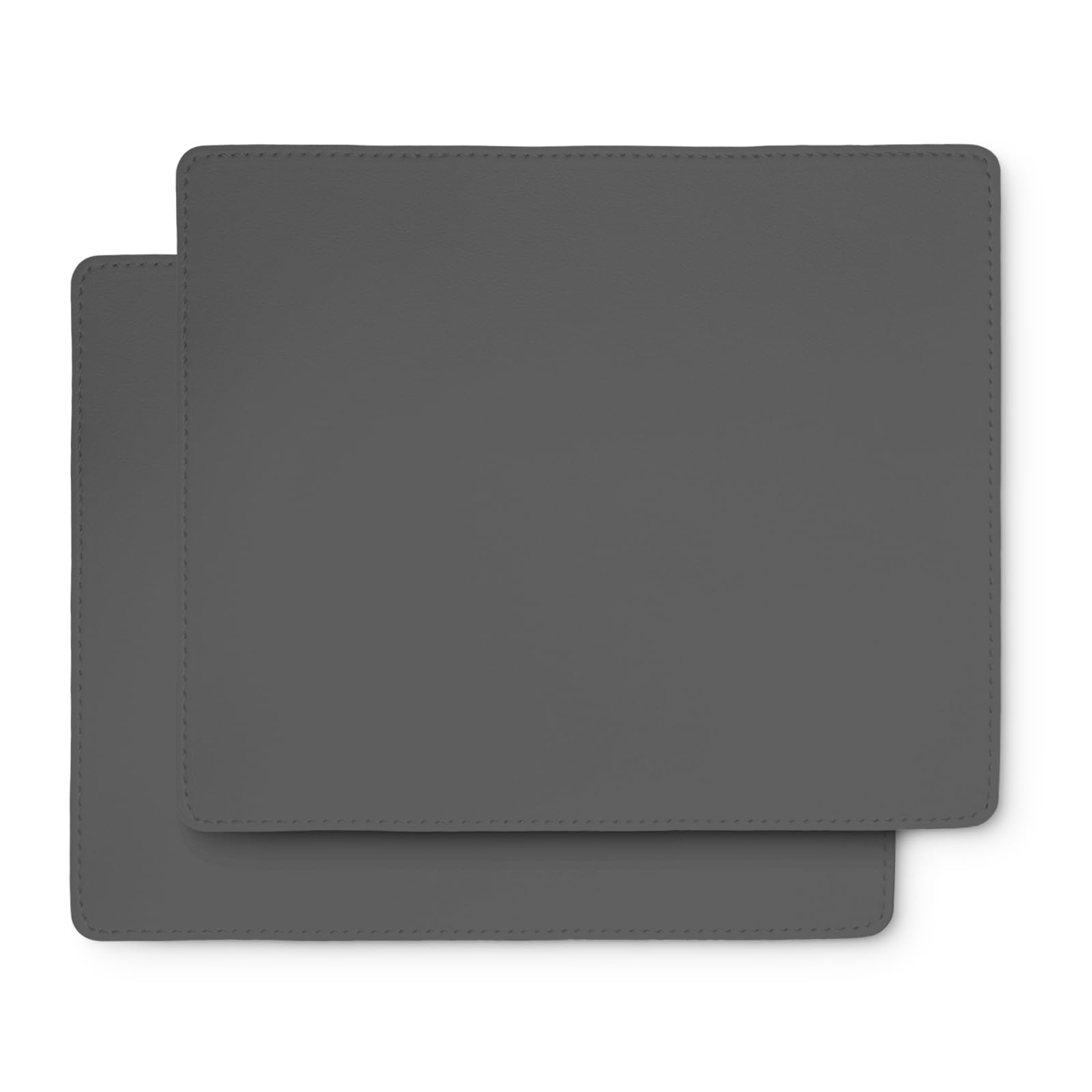 

HALTSUTO Коврик для мыши из 2 штук, кожаный, эргономичный, тонкий, прочный, совместимый с оптическими мышами [Набор ковриков], высококачественный, противоскользящий (Темно-серый)