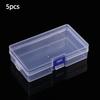 Square Plastic Transparent Storage Box Jewelry Beads Container Fishing Tools Accessories Box Small Items Sundries Organizer Case