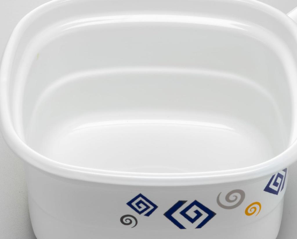 Takagi Metal Square Pot "Mengokochi" Perfect for Instant Noodles, Enamel Tempura, Deep Frying, and Fondue, HS-MG14