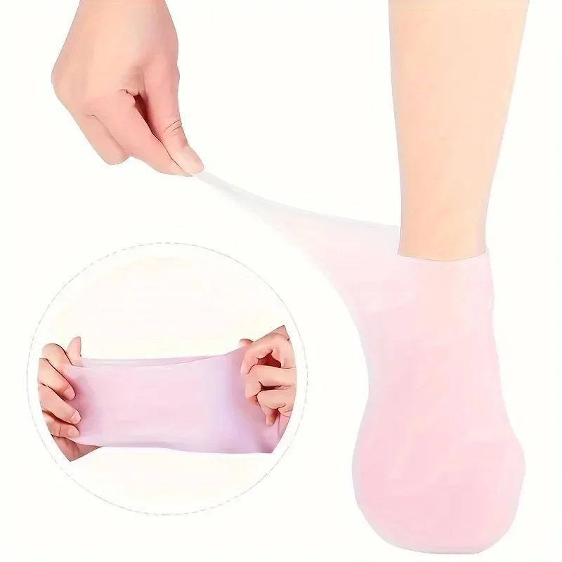 Moisturizing Silicone Gel Foot Socks for Dry Cracked Heels Nourishing Massage Socks Hydrating Foot Care Covers