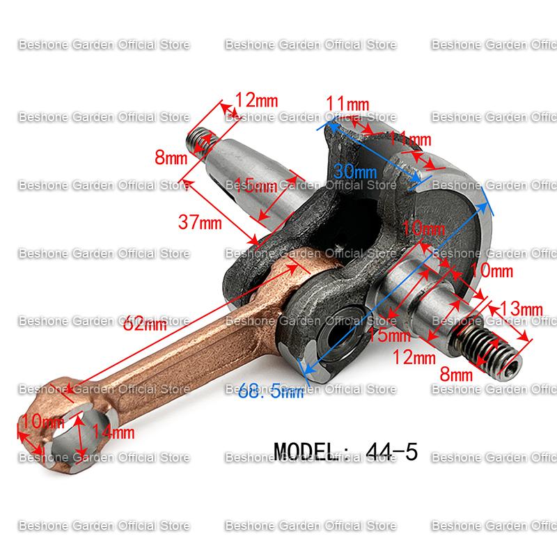 Kurbelwelle Gehärteter Stahl für Freischneider Motor 40-5 44-5