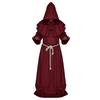 Mittelalterliches Mönchskostüm Zauberer Priester Cosplay Kostüm Neues Halloween Sensenmann Robe Cosplay Rollenspiel Kostüm