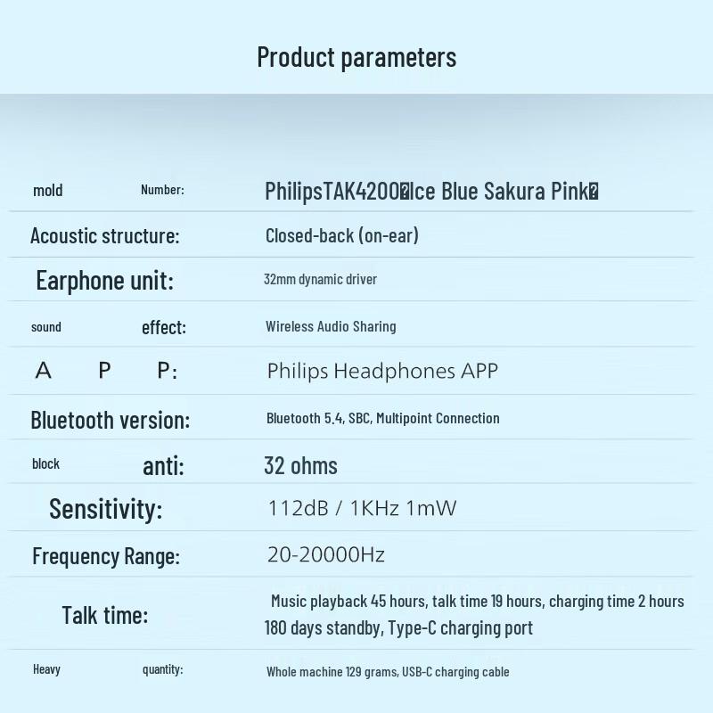 Philips TAK4200 Over-Ear Bluetooth Headset