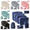 8 PCS/Set Polyester Travel Storage Bag Set Suitcase Organizer  Clothes/Shoes/Cosmetics