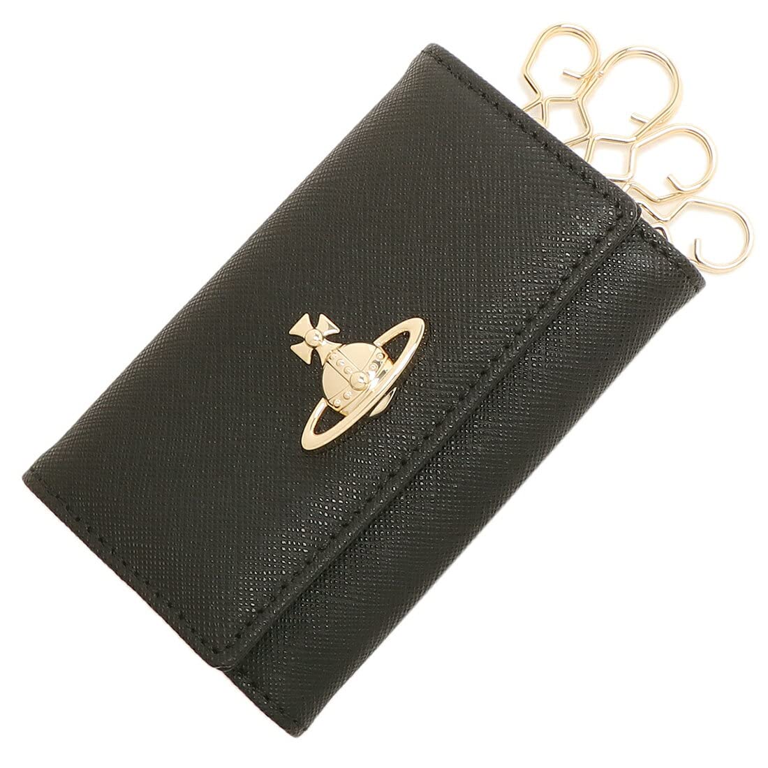

Vivienne Westwood Saffiano Black Key 51020001 L001N N403 Case, Women s, [Used]