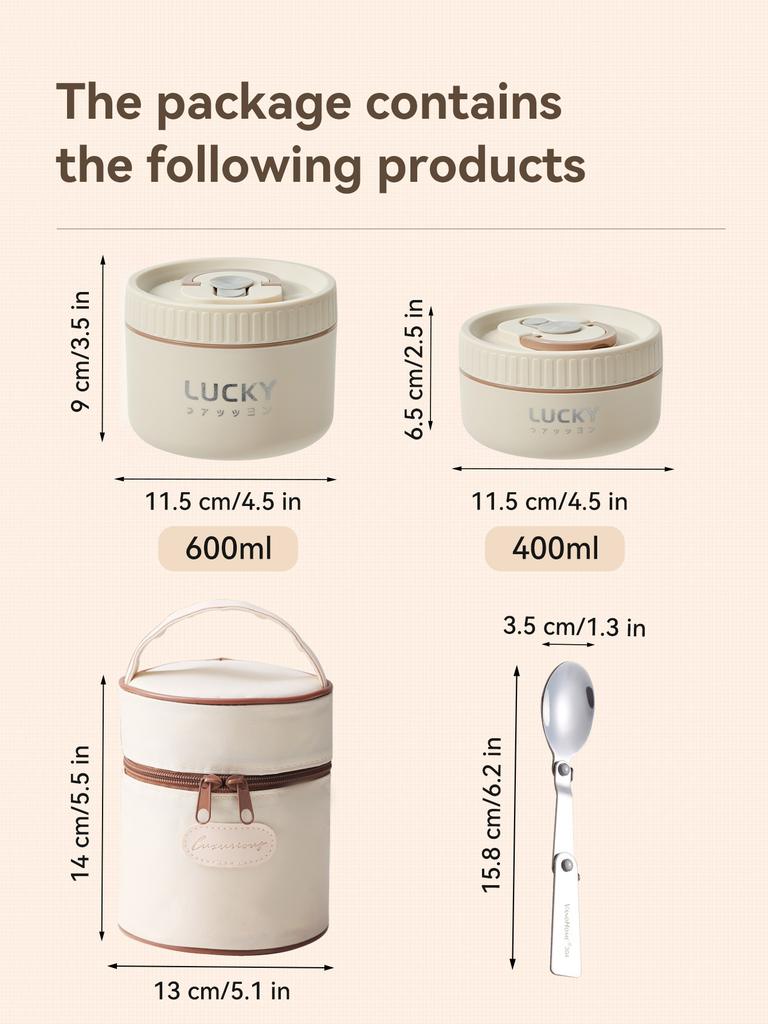 Sada krabiček na oběd Bento, Přenosná nádoba na oběd s udržováním tepla s izolovanou taškou, Termonádoba na jídlo z nerezové oceli 18/8