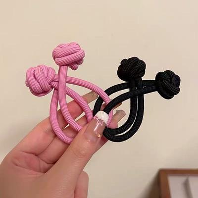 Pour Femmes Haute Élasticité Mode Simplicité Corde Élastique en Caoutchouc pour Cheveux Corde pour Cheveux Fille Chouchou Accessoires pour Cheveux