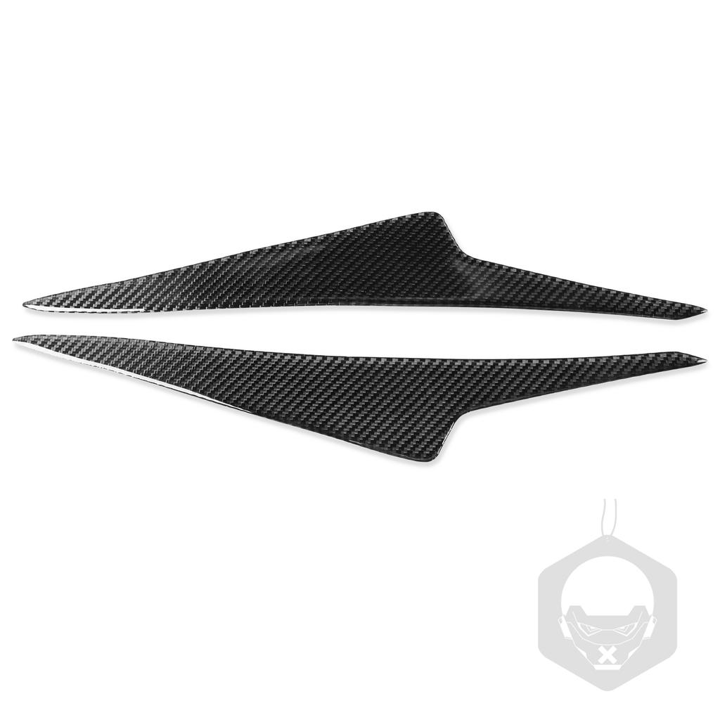 For Mazda3 Axela 2014-2016 Car Accessories Carbon Fiber Front Headlight Eyelid Eyebrow Cover Style Trim Sticker Modification