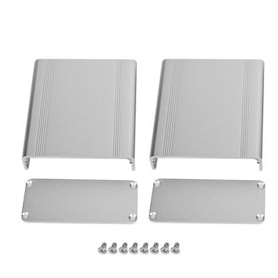 Projektgehäuse 38×88×100mm Elektronik DIY Aluminium Silber für Leiterplatte Geteiltes Design Aluminiumbox PCB Instrument