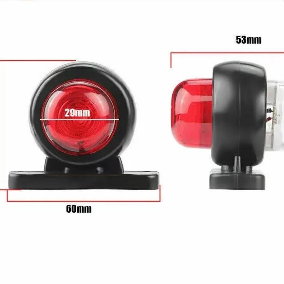 

2PCS LED Side Marker Lights 12v 24v Truck Front Rear Clearance Lights Outline Lamp Indicator Tail Light For Trailer Van Caravan