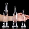 20-29cm Crystal Blue Vase Anal Plug Butt Plug Health Soft TPE Material Beer Bottle Shape Anal Dildo Adult Anal Sex Toy For Women