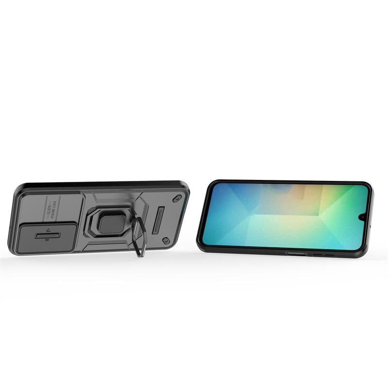 For Samsung A26 Case Cover Samsung Galaxy A26 Capas New Phone Bumper Back Slide Camera Lens Ring Holder Fundas Samsung A26 A 26