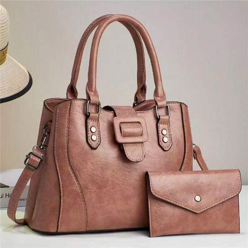 Stylish High-end Pu Leather Women's Handbag Versatile Casual Large Capacity Tote Bag