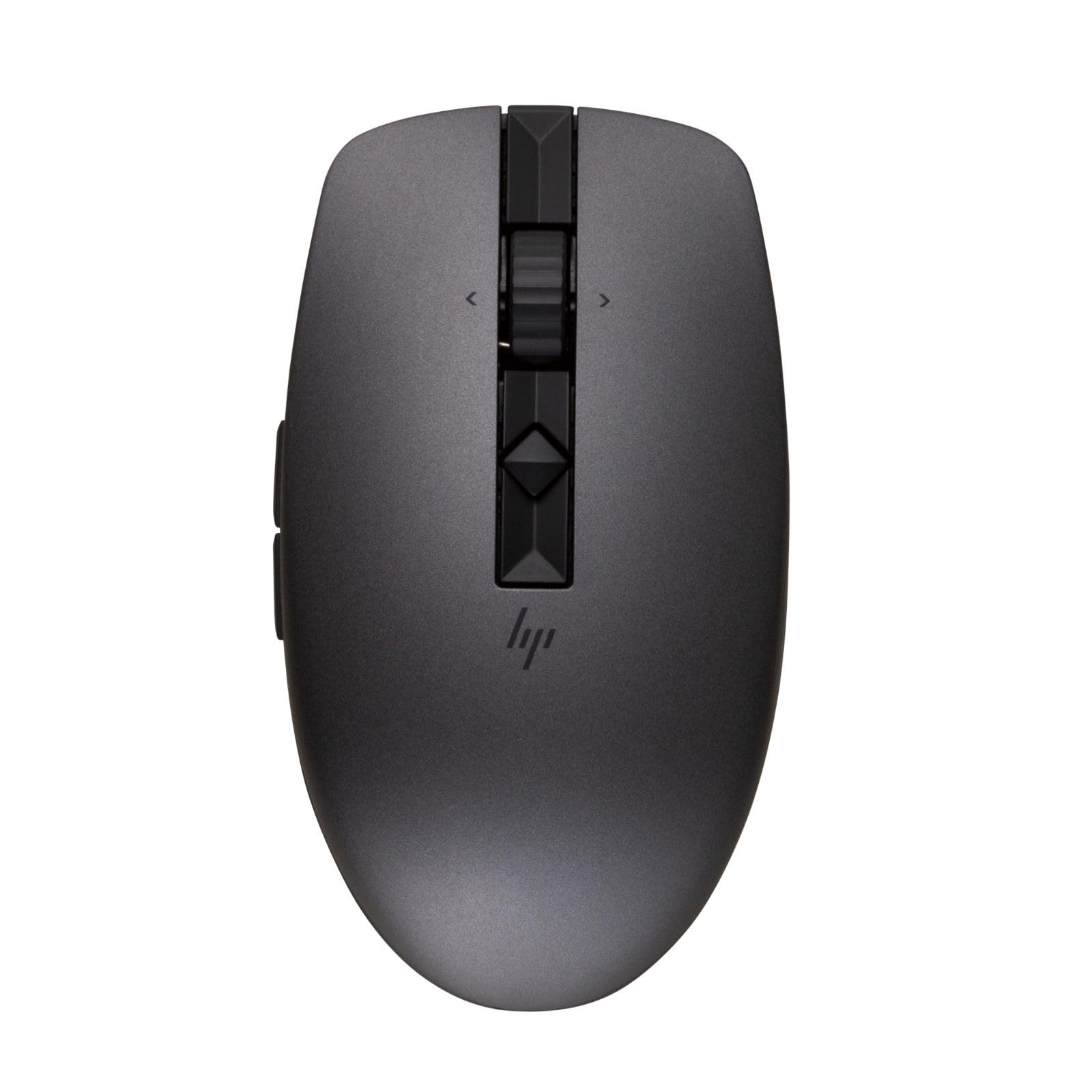 

HP 710 Перезаряджувана Бездротова Сумісна з та Підтримує 3 та Перемикається Колесо Прокрутки Миша, Тиха, Bluetooth, Windows, Mac, ChromeOS, Пристрої, чорний