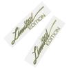 2pcs Car Sticker 3D Gold Body Emblem Badge Metal Sticker Decal Car Accessories Motorcycle Decals Limited Edition Logo  Sticker