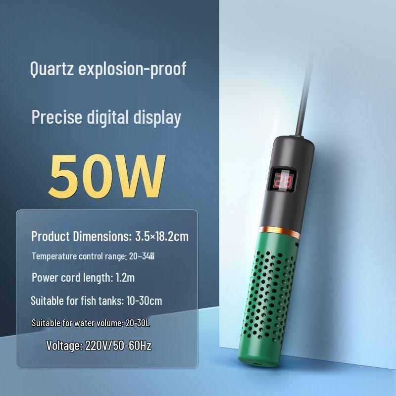 

SQG Aquarium Heater with Automatic Temperature Control for Freshwater, Marine Coral, and Turtle Tanks Standard model without water power-off