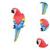 Resin Wall Bird Statue Birds Art Lawn Figurine Animal Ornament for Garden