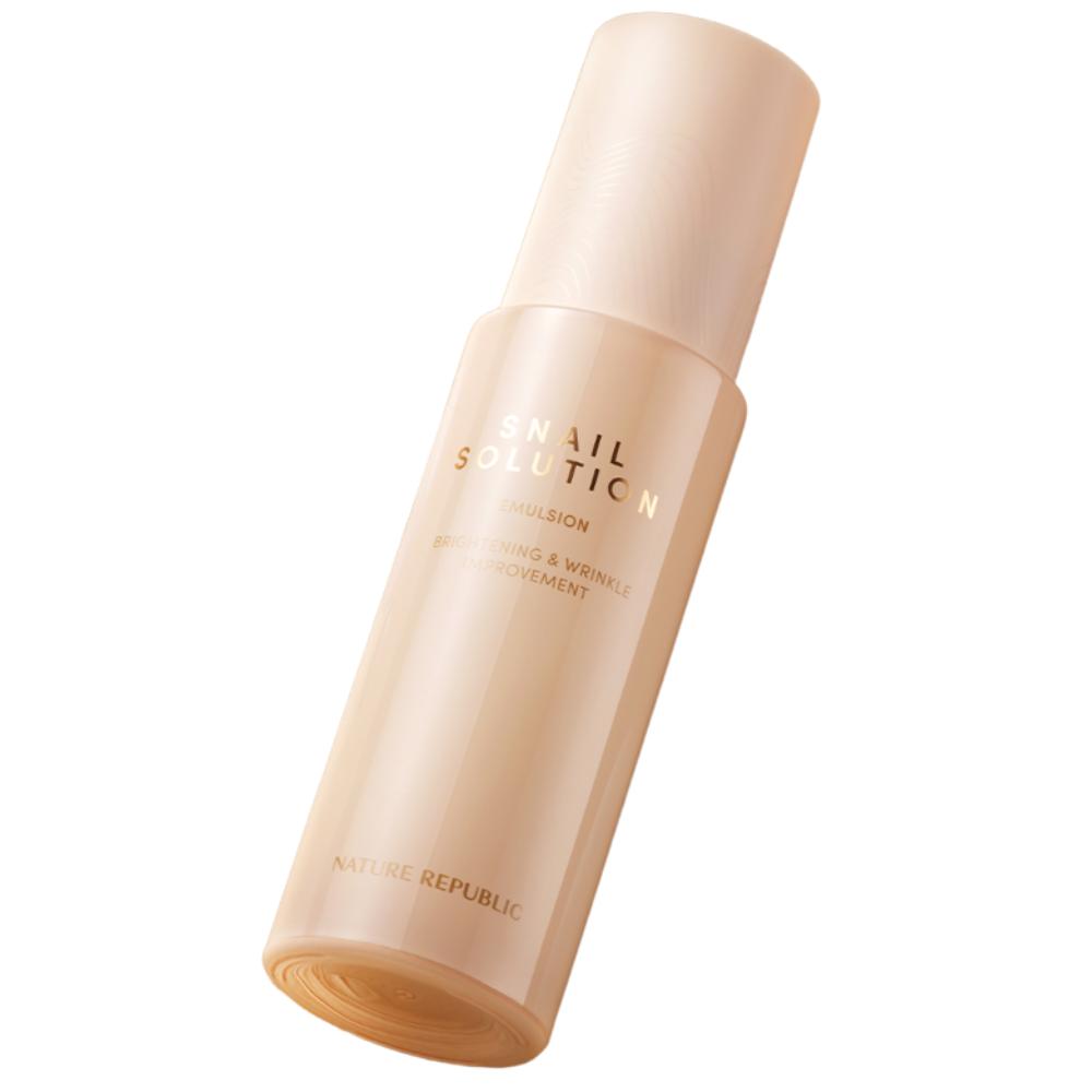 

NATURE REPUBLIC Snail Solution Emulsion 120ml Premium Snail Mucin Regenerating Lotion Anti-Wrinkle & Elasticity