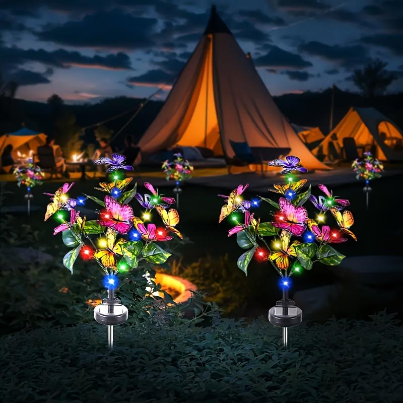Solar Garden Colorful Butterfly LED Light, Solar Light Outdoor Waterproof, Outdoor Christmas Light, Courtyard Lawn Path Garden Decoration