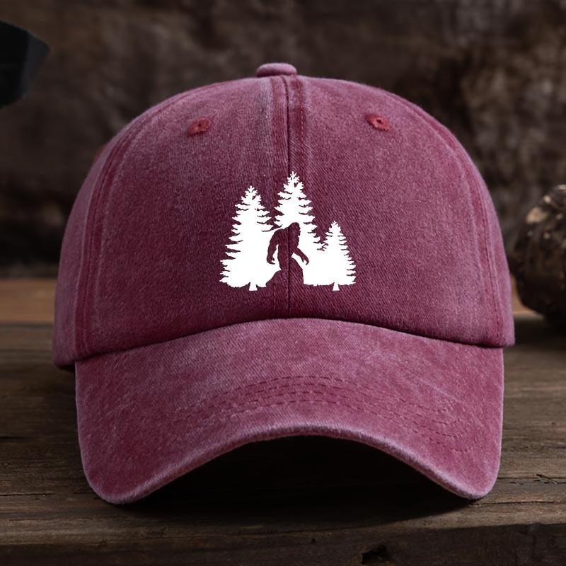Gorilla print baseball cap, unisex outdoor hat, fashionable and versatile duckbill cap trend