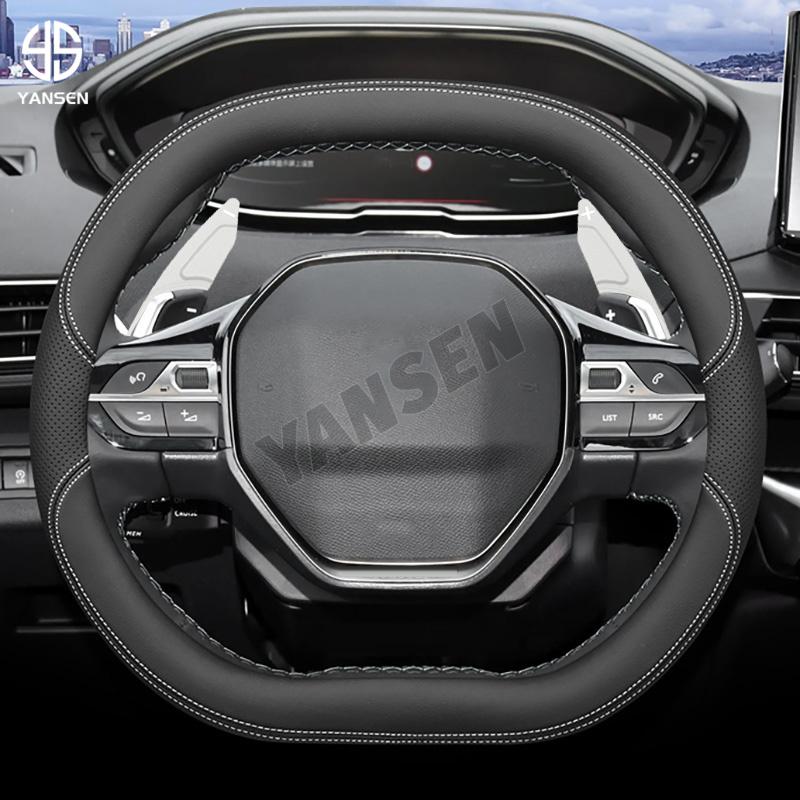 Paddle Shifter For Peugeot 208 308 508 2008 3008 5008 GTi SW Allure Carbon Black Steering Wheel Shift Paddle Shifter Accessories