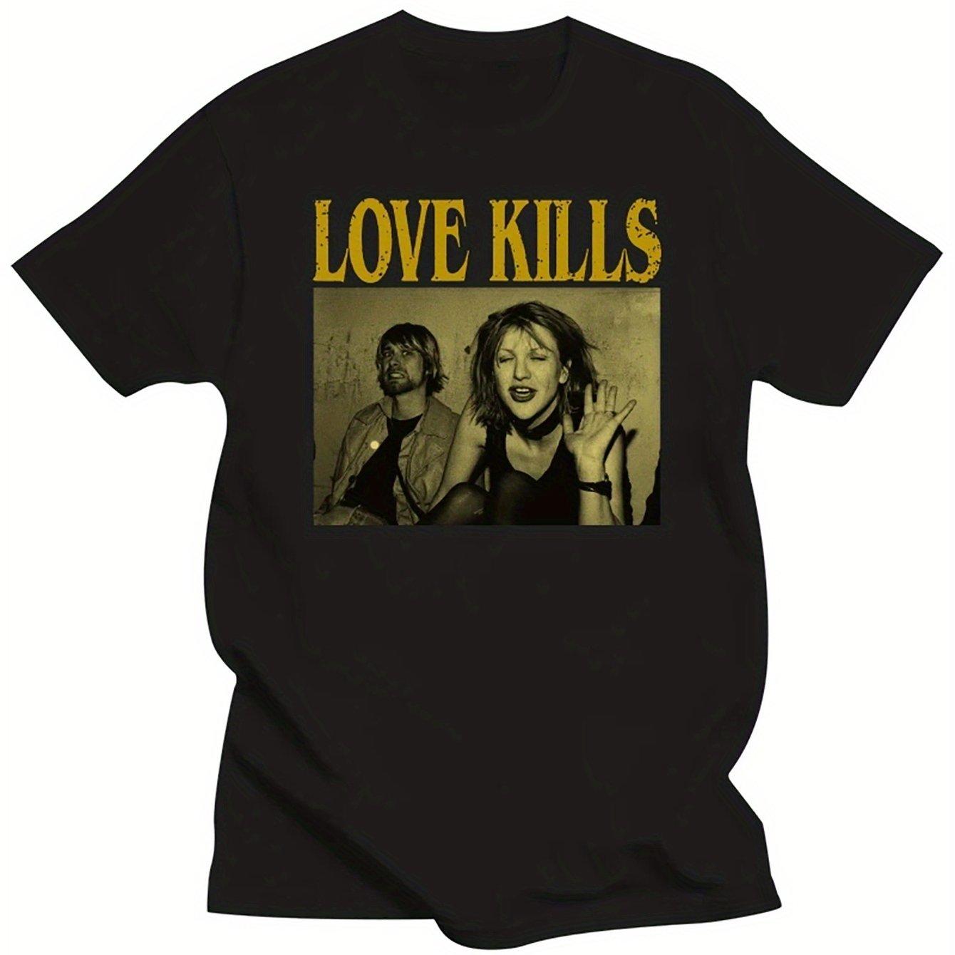 Courtney Love Love Kills T Shirt Hole Band Shirt Hole Band Tshirt Tee Music Gift Music Lovers Unisexs Tshirts for Summer Unisex S