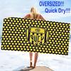 Ankara Gücü Print Beach Towel, Large Soft Quick Dry Towel for Beach Camping Swimming