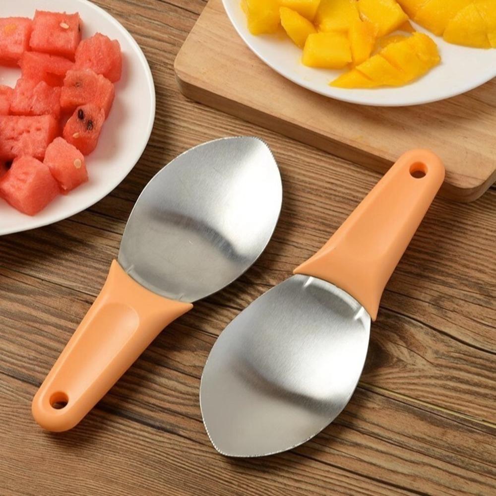 2PCS Stainless Steel Mango Peeler Tool Multifunctional Mango Meat Separator Mango Cutter  Kitchen