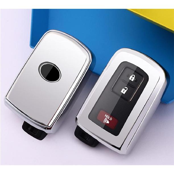 Smart TPU Key Fob Cover Case Keyless Entry Holder Protector for    Toyota Tacoma 4Runner Sequoia 2017 2018 Highlander Avalon Camry Corolla RAV4 Land