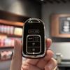 Auto-Schlüsselanhänger-Schutzhülle mit PU-Leder-Umhängeband für Honda Accord Civic CRV Pilot Odyssey Smart Key Holder