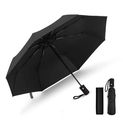 Faltbar Automatisch 8 Einfach mit Regenschirmhülle Regenschirm, Ein-Knopf Öffnen/Schließen, Ultraleicht (320g), Rippen, Wasserabweisend, Schnelltrocknend,