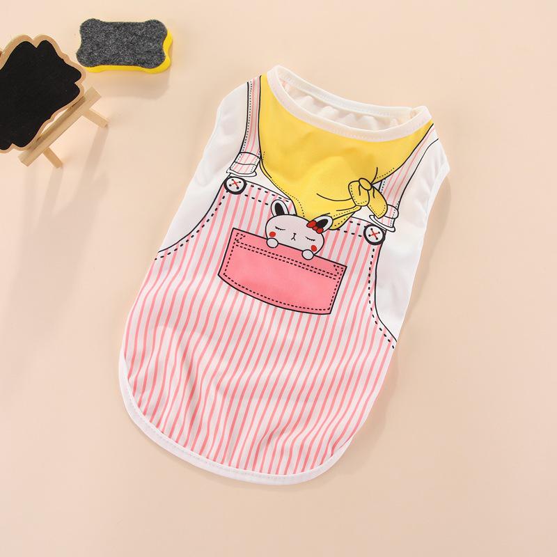 Thin Spring/Summer Pet Vest for Small Dogs & Cats - Fits French Bulldogs, Teddy Cats, and Bichons.
