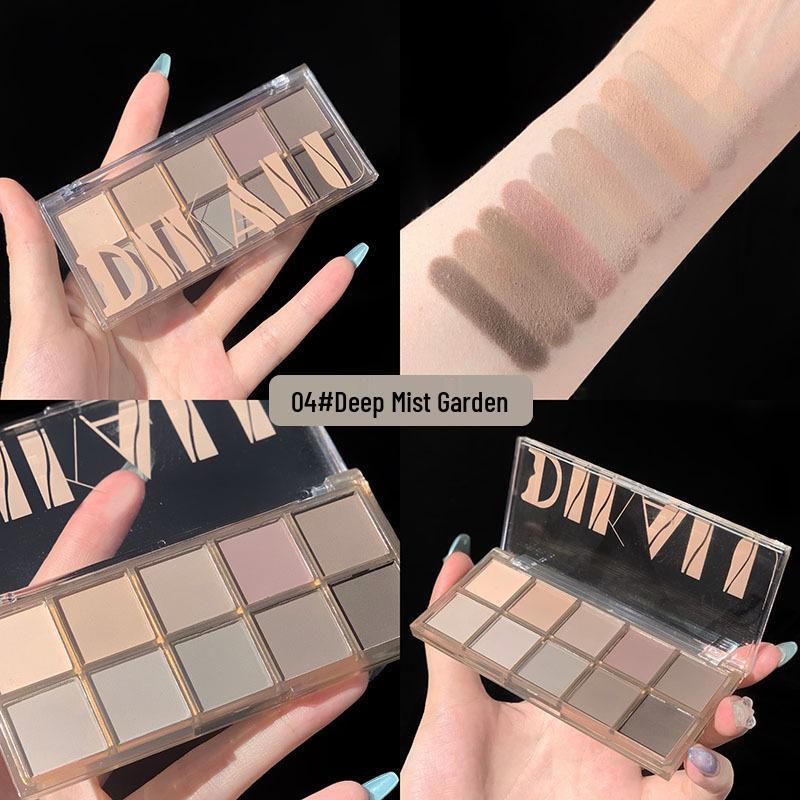 

Палетка теней для век DIKALU 2021 Цементные земляные тона: Десять цветов, Высокая ценность, Нишевый, Доступный макияж.