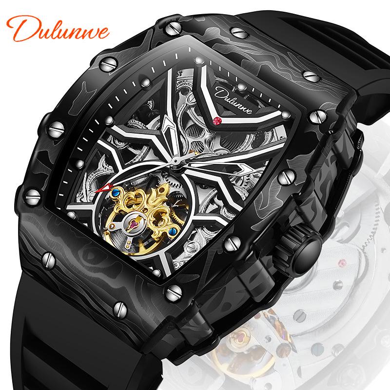 Richard Skeleton Barrel-Shaped Luminous Waterproof Men's Sports Watch